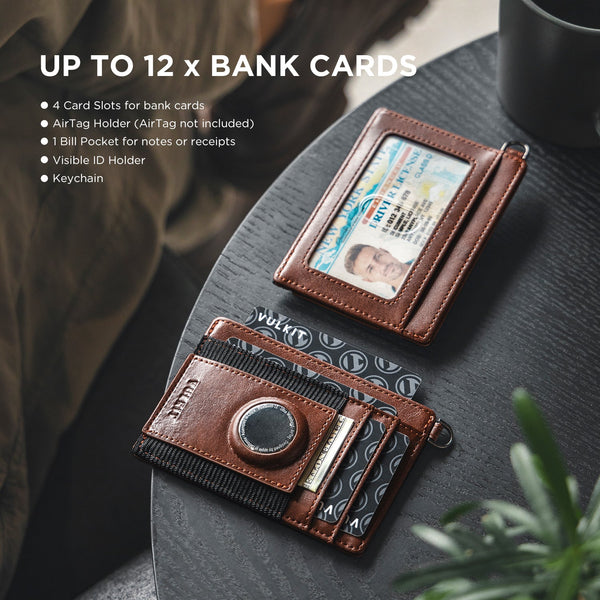 VW111- Vertical Wallet with D buckle & AirTag Slot